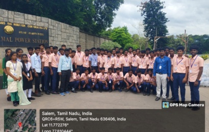 Industrial Visit -2nd year Mechanical students at Mettur Power plant on 29/07/2024