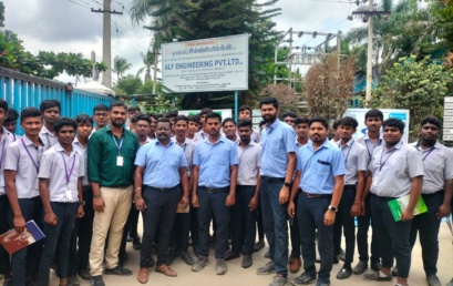 Industrial Visit-3rd Year Mech(T&D) at ALF Engineering Pvt Ltd, Hosur on 01/08/2024